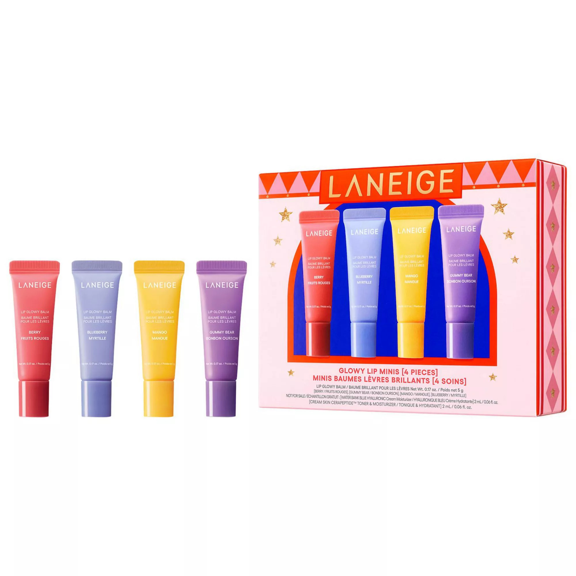 LANEIGE Glowy Lip Minis Lip Treatment Gift Set | Kohl's