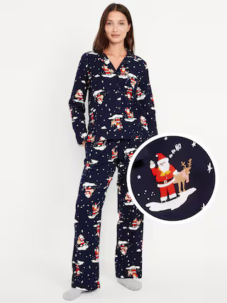 Flannel Pajama Set for Women | Old Navy (US)