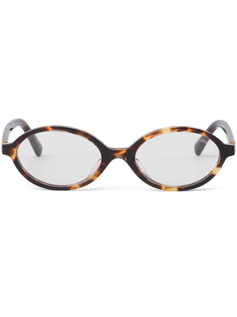 Miu Miu Eyewear 런웨이 로고 장식 선글라스  - Farfetch | Farfetch Global