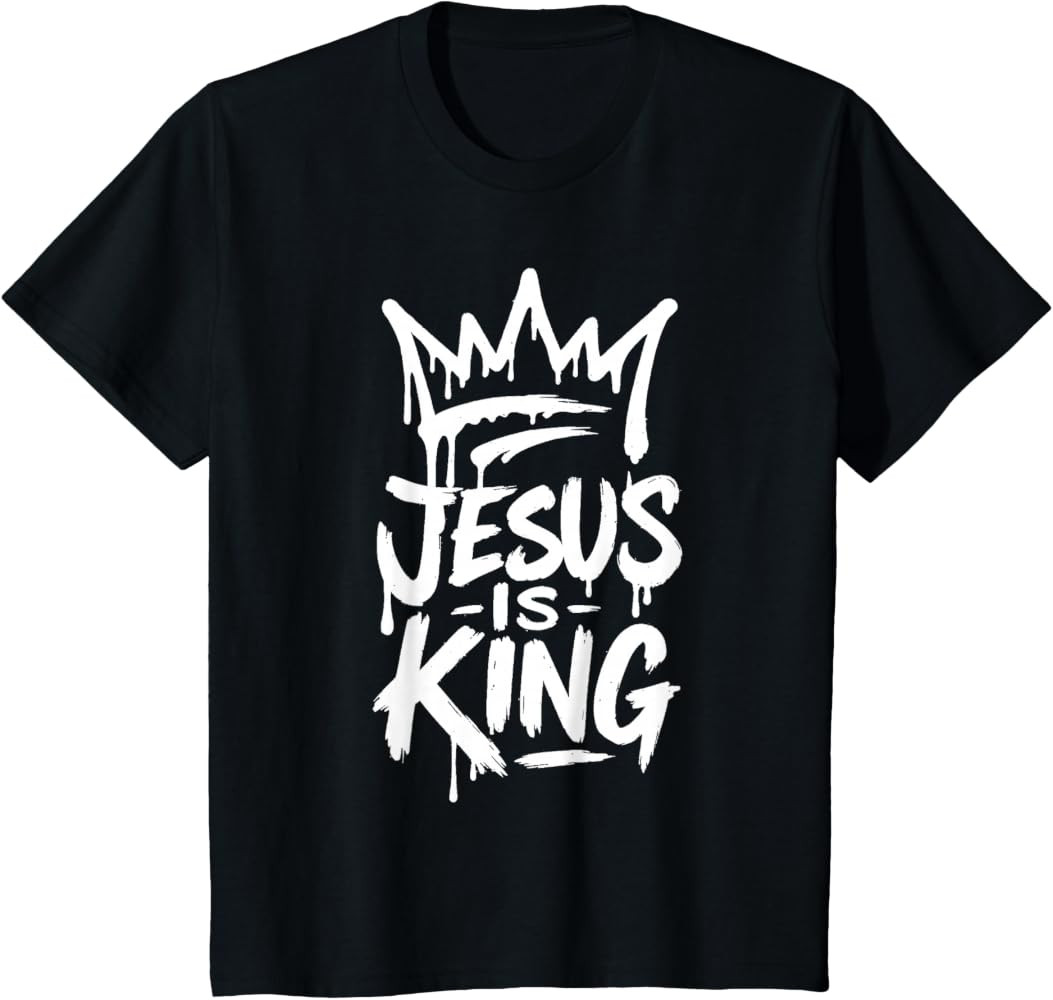 Jesus is King | Crown Design Inspired by Faith T-Shirt | Amazon (US)