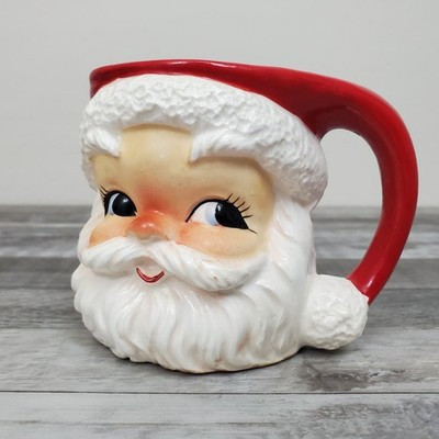 Vintage Lefton 2542 Santa Christmas Ceramic Mug Japan | eBay | eBay US