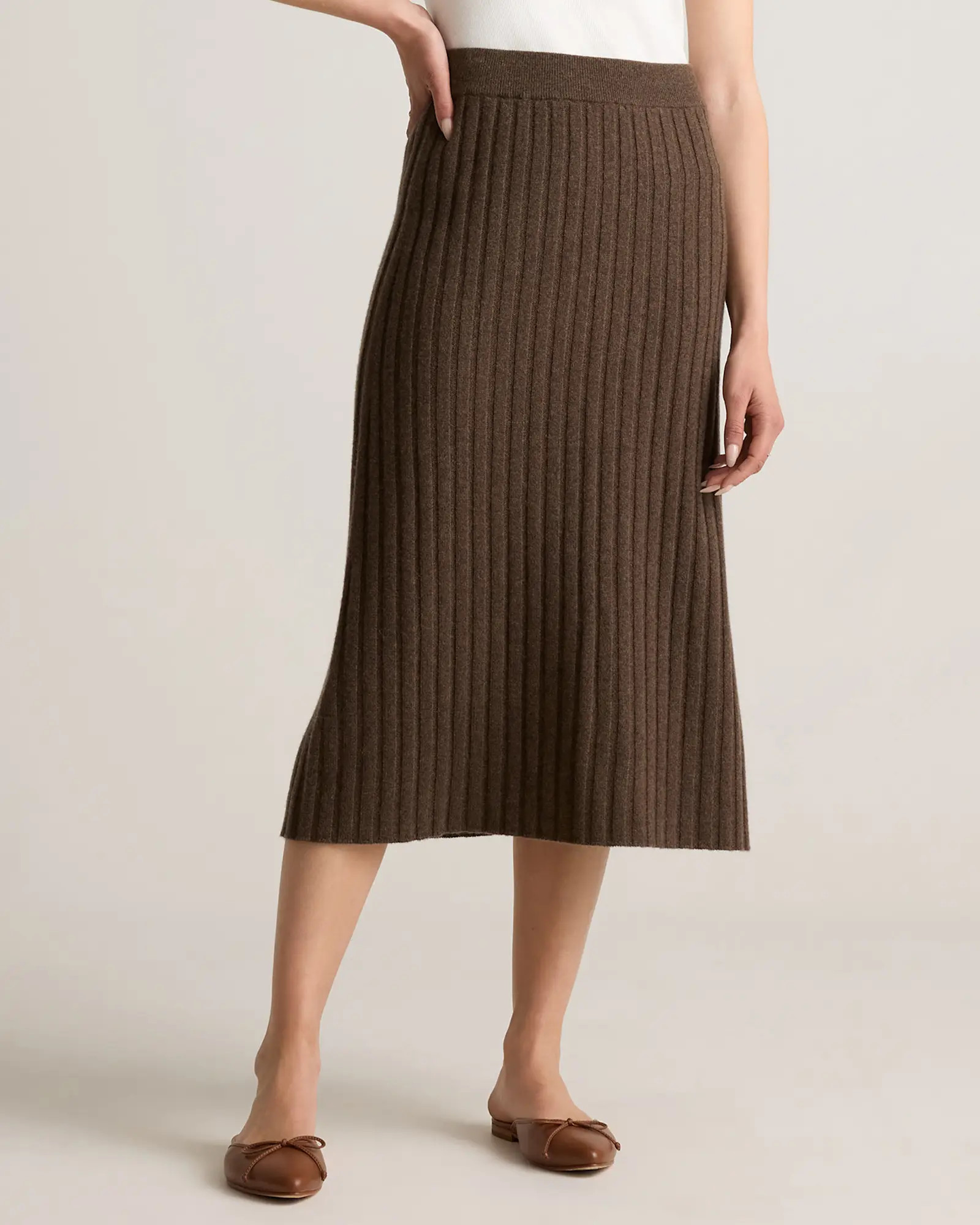 Mongolian Cashmere Midi Skirt | Quince