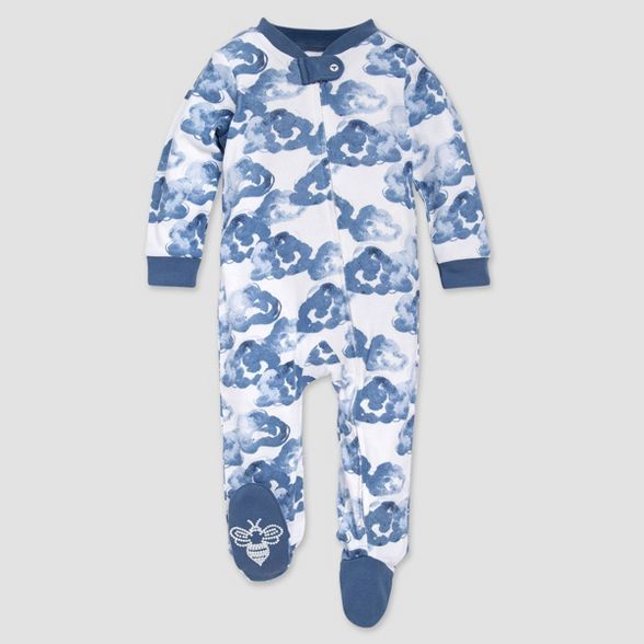 Burt's Bees Baby® Baby Boys' Moonlight Cloud Organic Cotton Sleep N' Play - Blue | Target