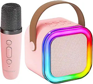 [Gift Ideas] Mini Karaoke Machine for Kids Super Cute & Loud Bluetooth Speaker with Wireless Micr... | Amazon (US)