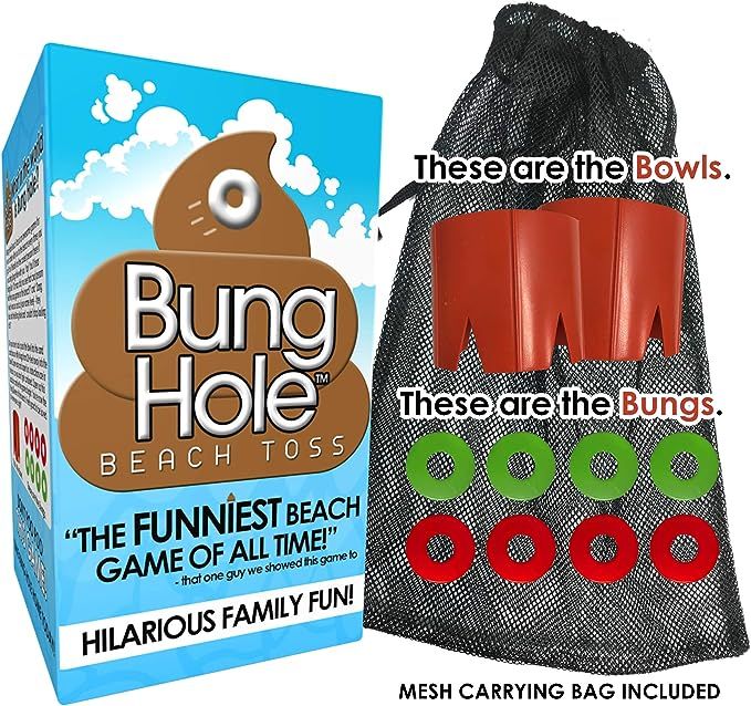 Bung Hole Toss - Cornhole for The Beach, Beach Game for Kids, Adults, Family, Outdoor Game, Backy... | Amazon (US)