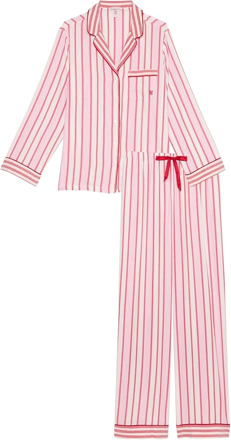Victoria's Secret Flannel Pajama Set, Long Sleeve Button Down Shirt & Pants Set, Sleepwear for Wo... | Amazon (US)
