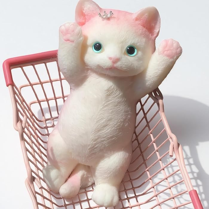 Extra Large Taba Squishy Cat – Hand Painted Cat Squishy – Soft Kitty Squeeze Fidget Toys for ... | Amazon (US)