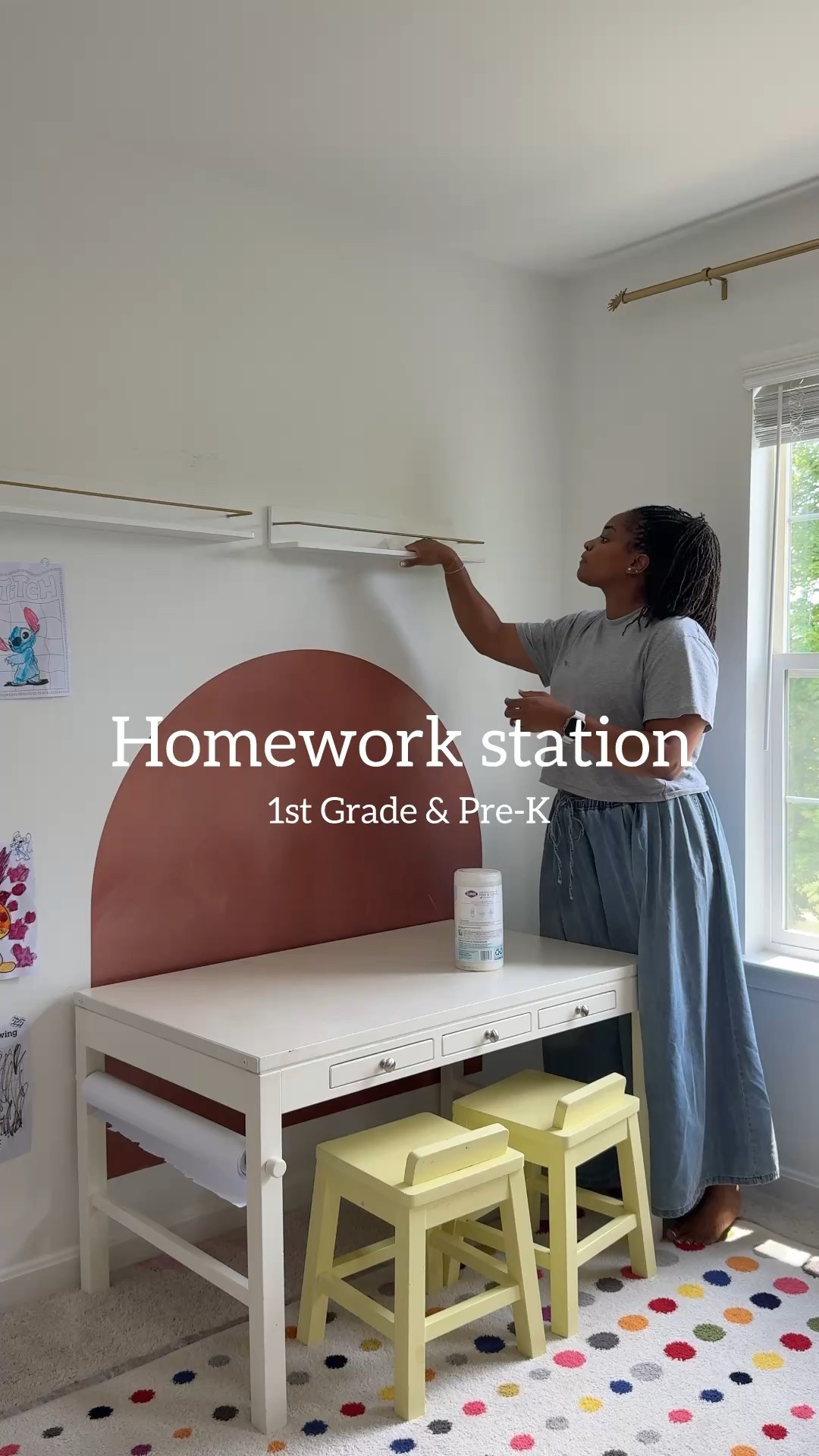 Getting their homework station ready for back to school, because a little prep now saves a lot of chaos later 📚✏️

#backtoschoolprep #momlife #homeworkstation #organizedmom #schoolready #kidsworkspace #momhacks #backtoschool2025 #kidscorner 