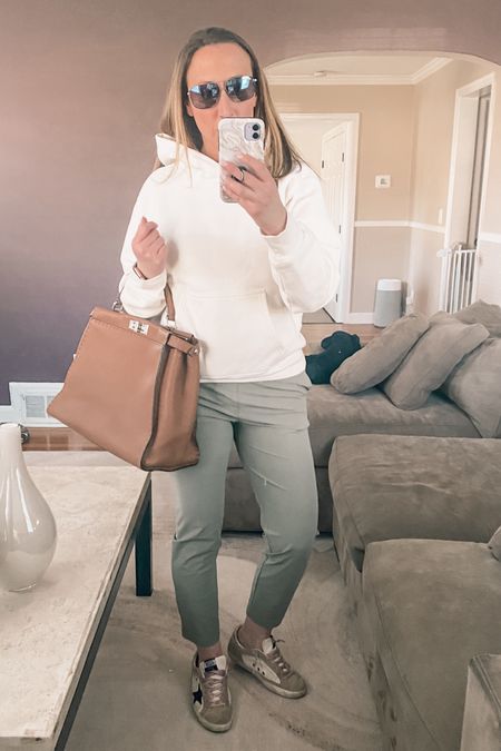 Top is the perfect hoodie in light birch size small. Love the neutral color. 

Lounge loungewear casual

#LTKshoecrush #LTKfindsunder100 #LTKitbag