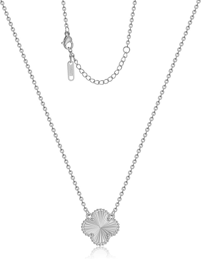 AIPPK Clover Pendant Necklace for Women 18K Gold Plated Four Leaf Clover Necklaces Lucky Simple J... | Amazon (US)