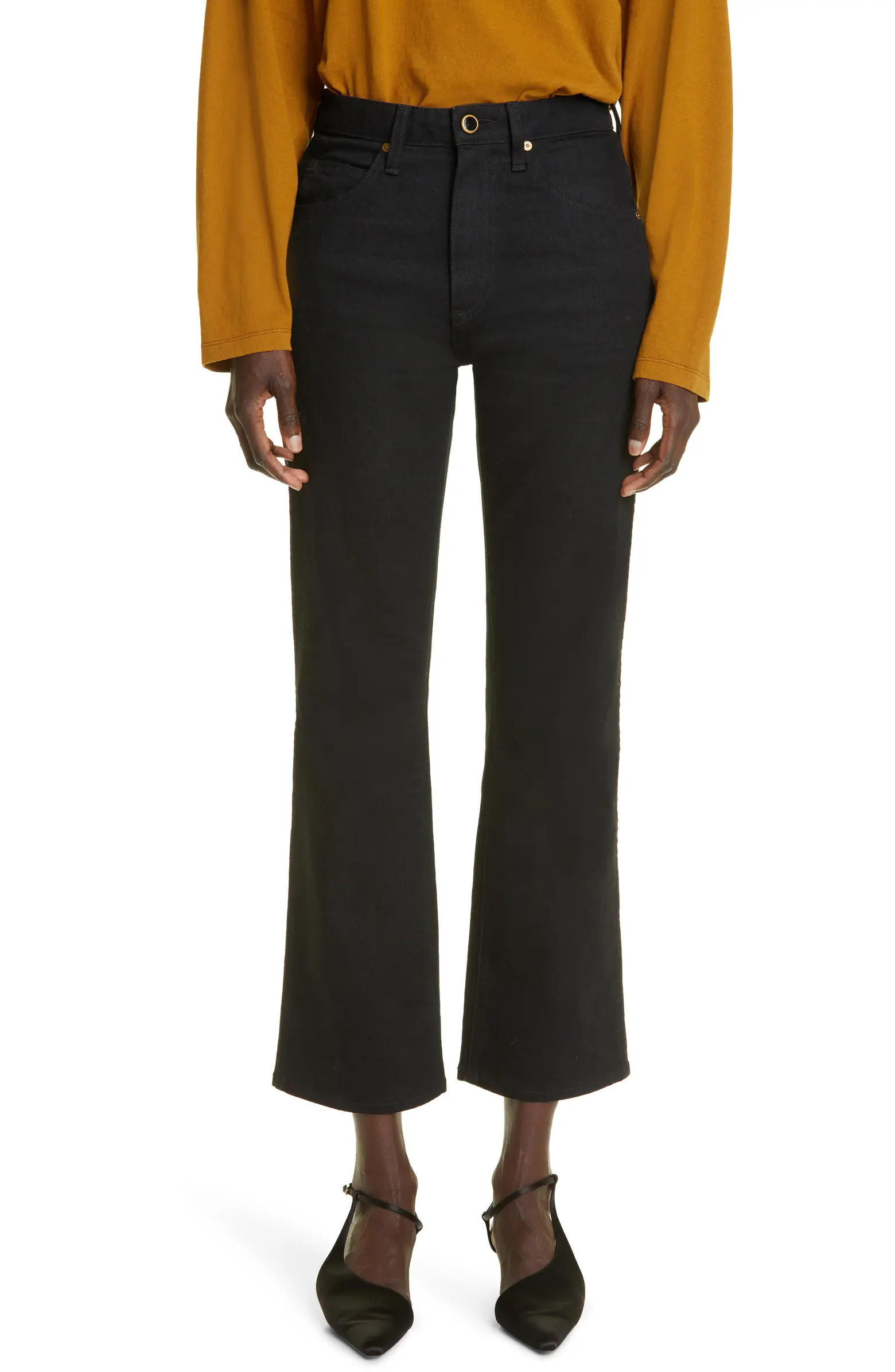 Vivian High Waist Crop Flare Jeans | Nordstrom