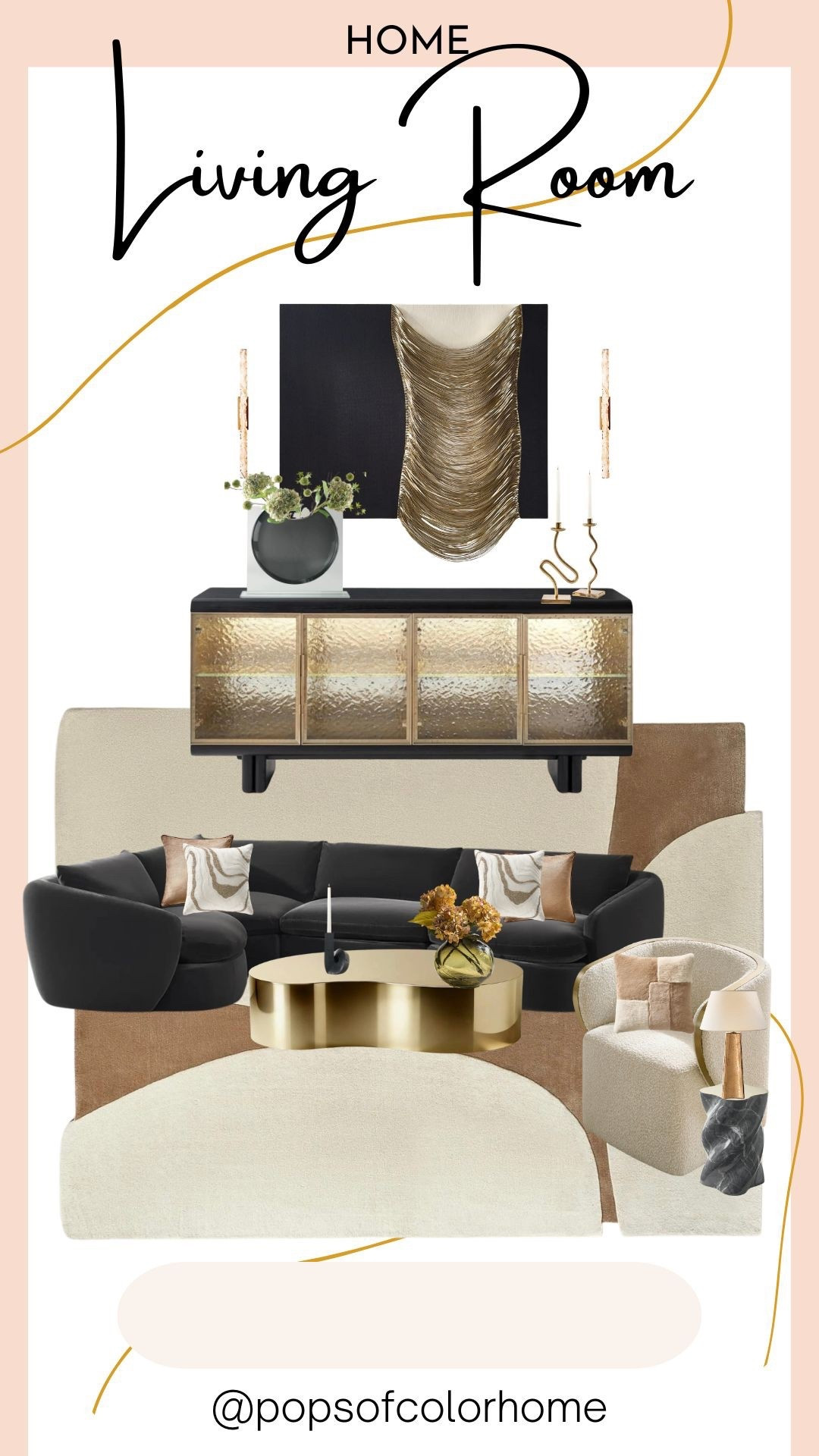Gorgeous and glam living room furniture and decor finds 

#LTKHome #LTKSaleAlert