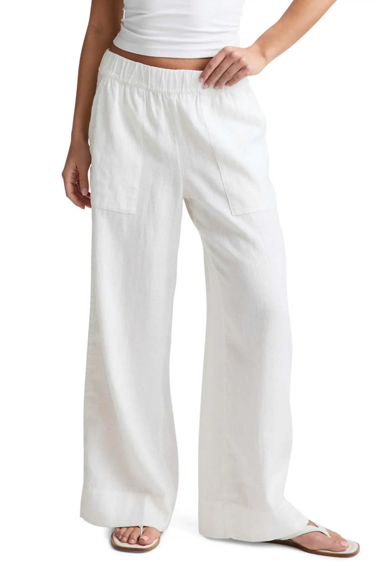 Softwash Wide Leg Linen Pants (Women) | Nordstrom | Nordstrom