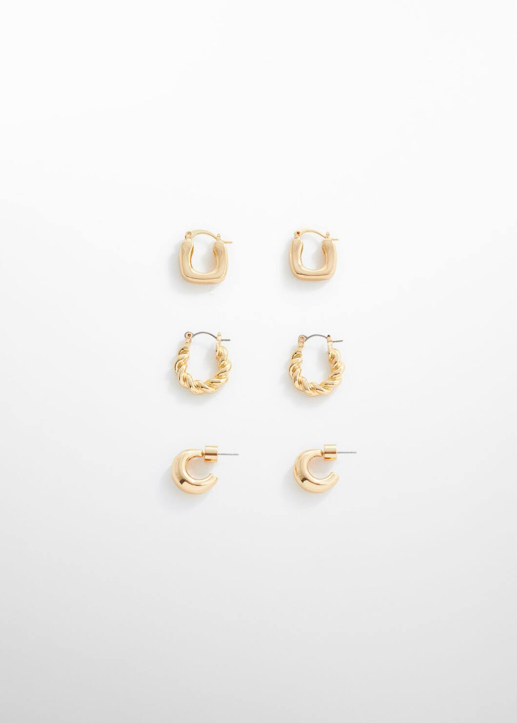 Set of hoop earrings  -  Women | Mango USA | MANGO (US)