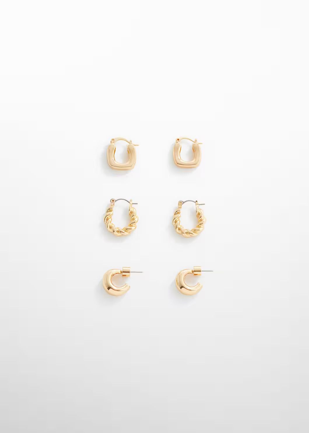 Set of hoop earrings  -  Women | Mango USA | MANGO (US)
