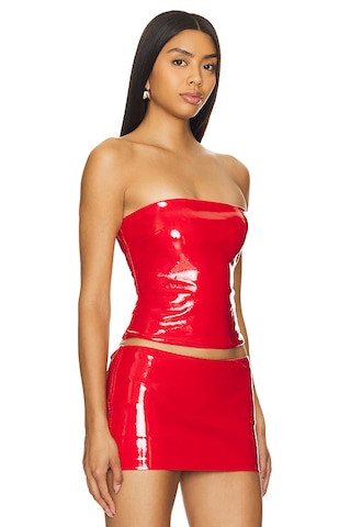 Killa Bandeau in Red Patent | Revolve Clothing (Global)