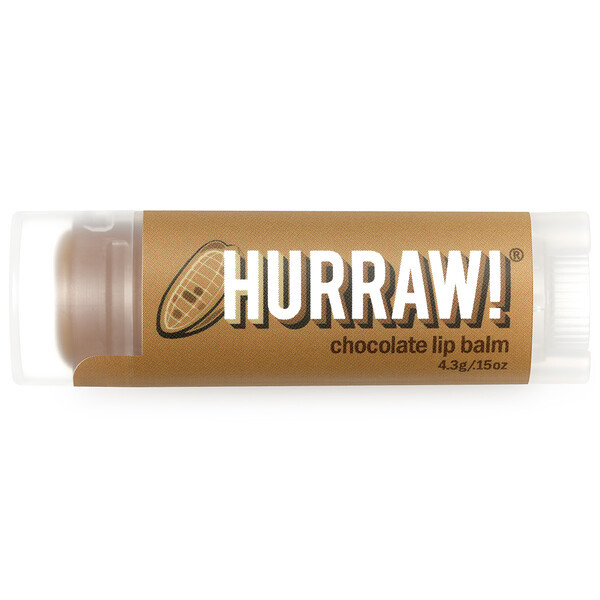 Hurraw! Balm, Lip Balm, Chocolate, .15 oz (4.3 g) | iHerb