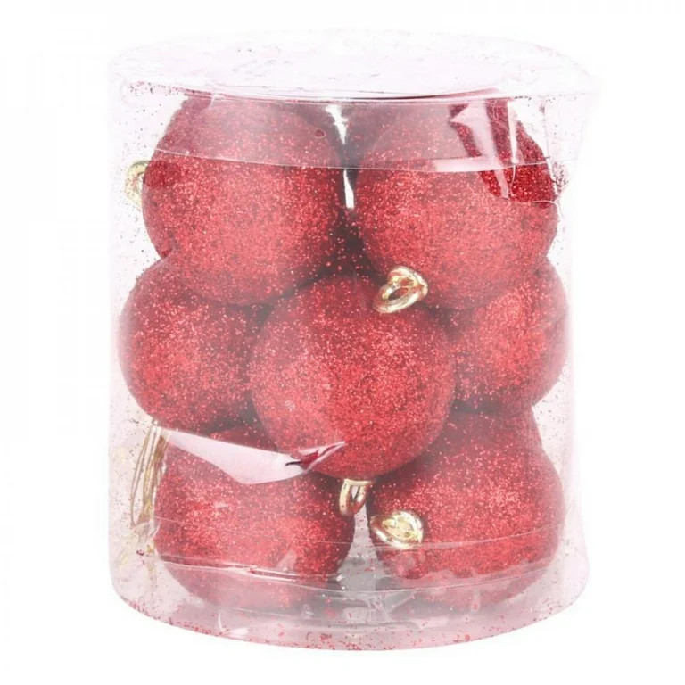 Clearance Sale!12Pcs Christmas Baubles Glitter Chic Round Christmas Balls Ornament Year Christmas... | Walmart (US)