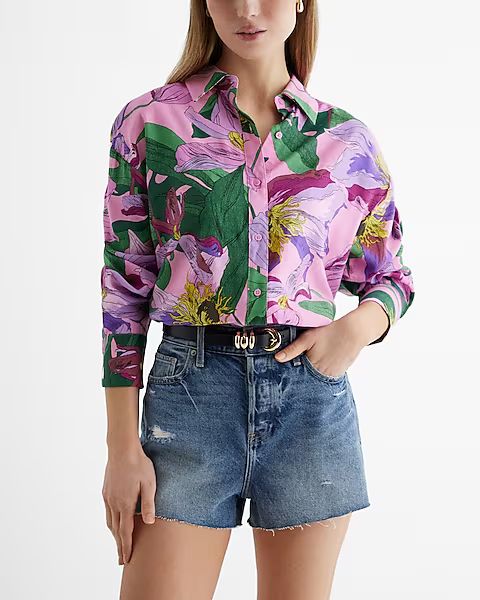 Floral Boyfriend Portofino Shirt | Express (Pmt Risk)