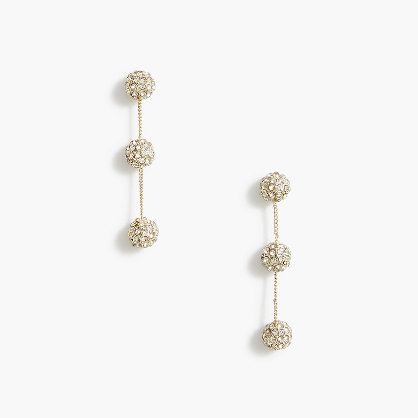 Pavé tiered earrings | J.Crew Factory