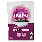 Nutiva Organic Premium Raw Black Chia Seeds, 6 Oz, USDA Organic, Non-GMO, Whole 30 Approved, Vegan,  | Amazon (US)