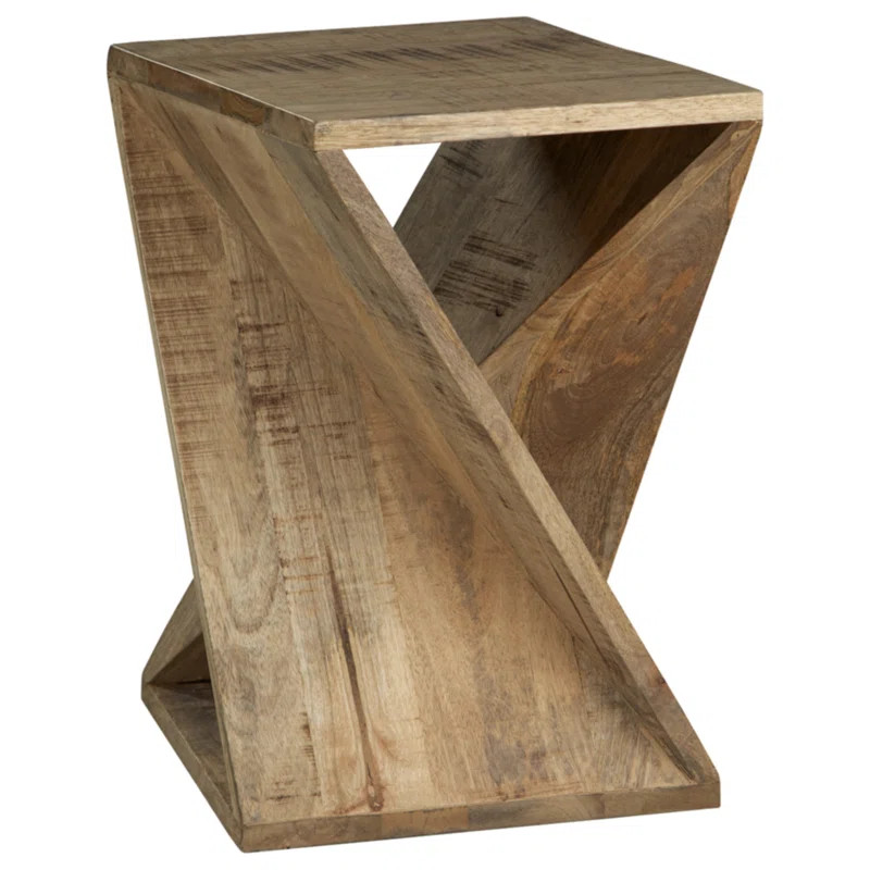 Zalemont Solid Wood Abstract End Table | Wayfair North America