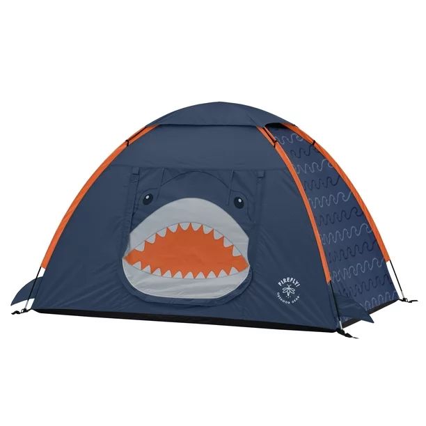 Firefly! Outdoor Gear Finn the Shark 2-Person Kid's Camping Tent - Navy/Orange/Gray Color, One Ro... | Walmart (US)