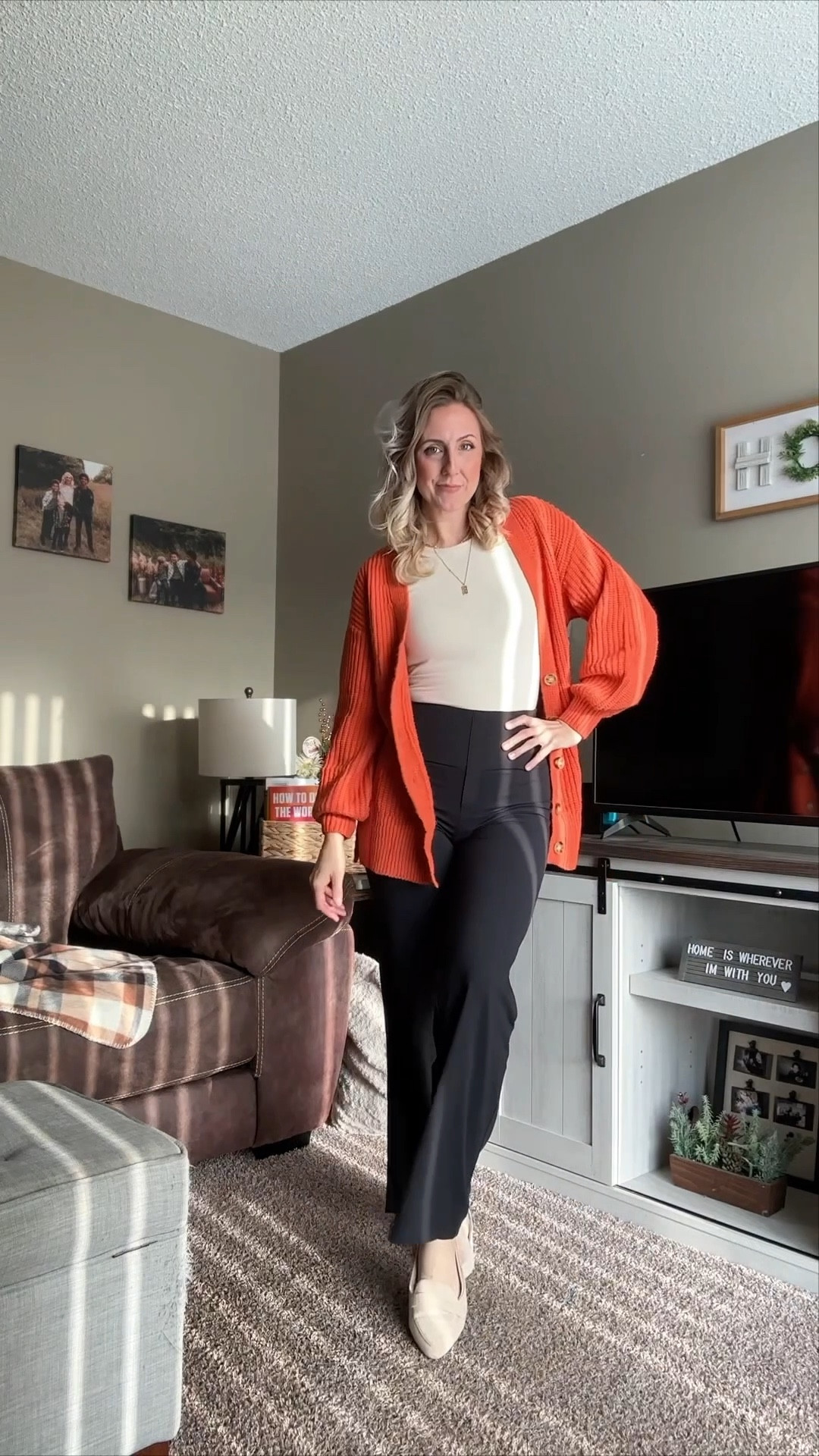 Wearing small in pants and cardigan 

#LTKootd #LTKgrwm #LTKWorkwear