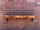 Steampunk Shelf, Industrial Shelf, Rustic Shelf, Wall Shelf, Wood Shelf, Pipe Shelf, Bookshelf, Book | Amazon (US)