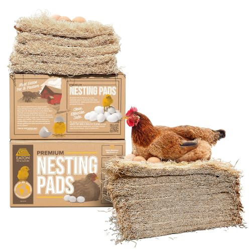 Eaton Pet and Pasture Nesting Pads for Laying Hens, 13 x 13 in, 10-Pack | Amazon (US)
