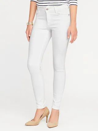 Old Navy Womens Mid-Rise Rockstar Super Skinny Jeans For Women Bright White Size 0 | Old Navy US