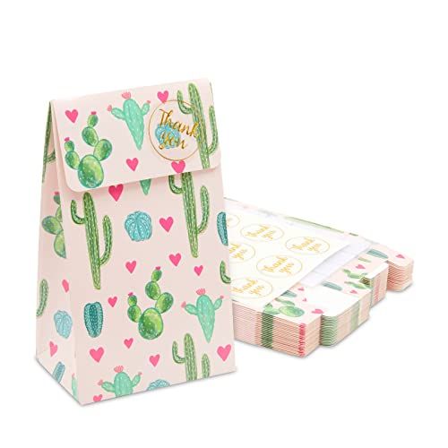 Cactus Goodie Bags for Fiesta Birthday Party Favors (Pink, 24 Pack) | Amazon (US)