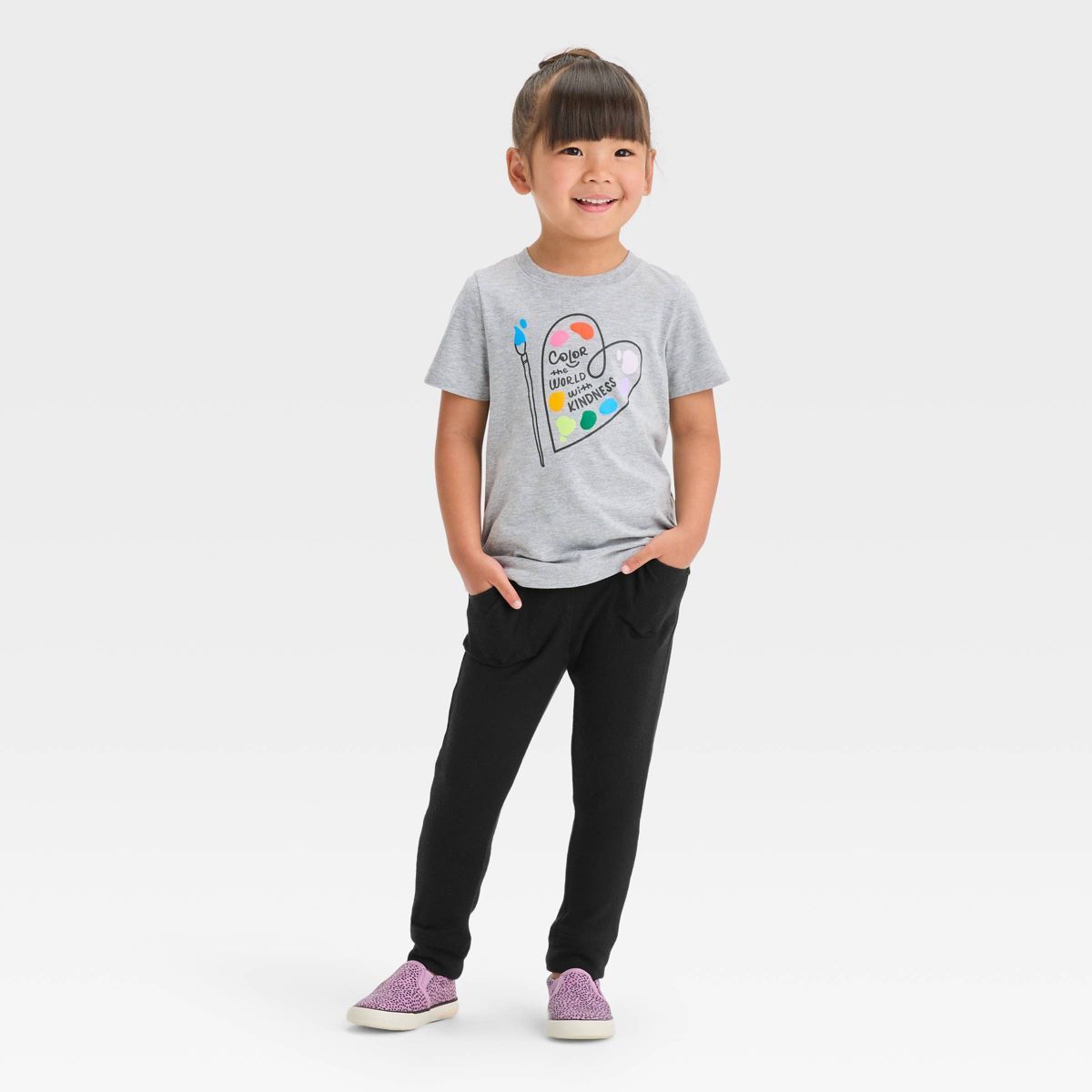 Toddler Girls' Solid Relaxed Fit Jogger Pants - Cat & Jack™ | Target