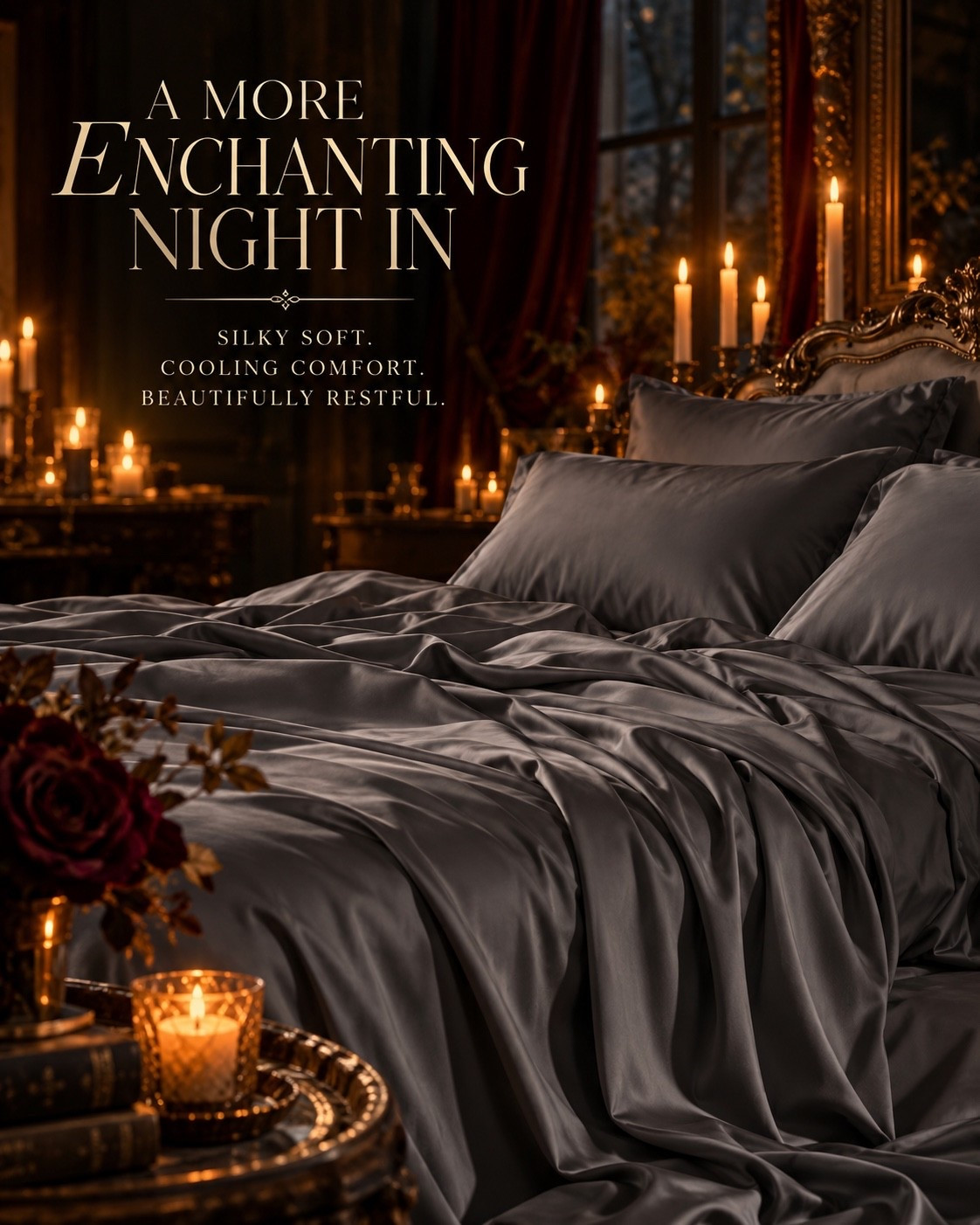 Your bed should feel like the most luxurious place you could possibly end the day.

Silky, cooling sheets are one of those deceptively simple upgrades that can completely change the ritual of going to bed—smooth against your skin, beautifully draped, and just indulgent enough to make an ordinary Tuesday night feel like checking into a very expensive hotel.

Add low lighting, a few candles, and a bedroom you actually want to retreat to, and suddenly going to bed early feels like the plan, not the compromise.

Because a more beautiful home should feel just as good as it looks.

#AmazonFinds #AmazonHome #Bedding #LuxuryBedding #CoolingSheets #SilkySheets #BedroomInspo #BedroomDecor #CozyBedroom #LuxuryAtHome #AffordableLuxury #MoodyInteriors #HomeEssentials #BetterSleep #CallsignDesign