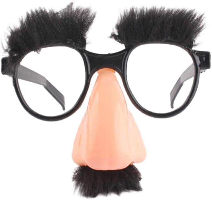 Alipis Disguise Glasses with Nose, Big Nose Funny Glasses with Eyebrows and Mustache Party Favors... | Amazon (US)