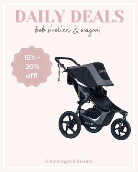 BOB strollers and wagons on sale 15-20% off! 

BOB 3.0, bob jogging stroller, bob renegade wagon, bob double stroller, jogging strollers, hiking strollers, kids sports wagons, baby gear, baby accessories, kids active accessories, best jogging stroller, best active stroller, best baby stroller, Amazon daily deals, Amazon finds 

#LTKbaby #LTKkids #LTKsalealert