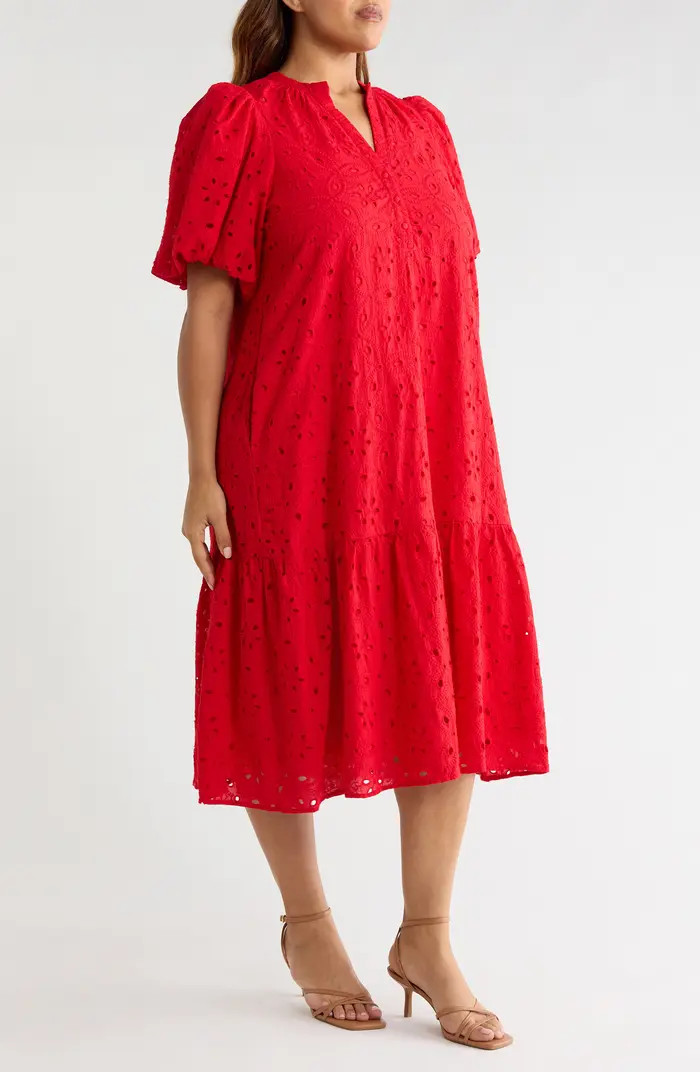 Embroidered Cotton Eyelet Dress | Nordstrom