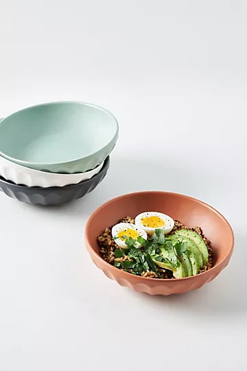 Matte Latte Grain Bowls, Set of 4 | Anthropologie (US)