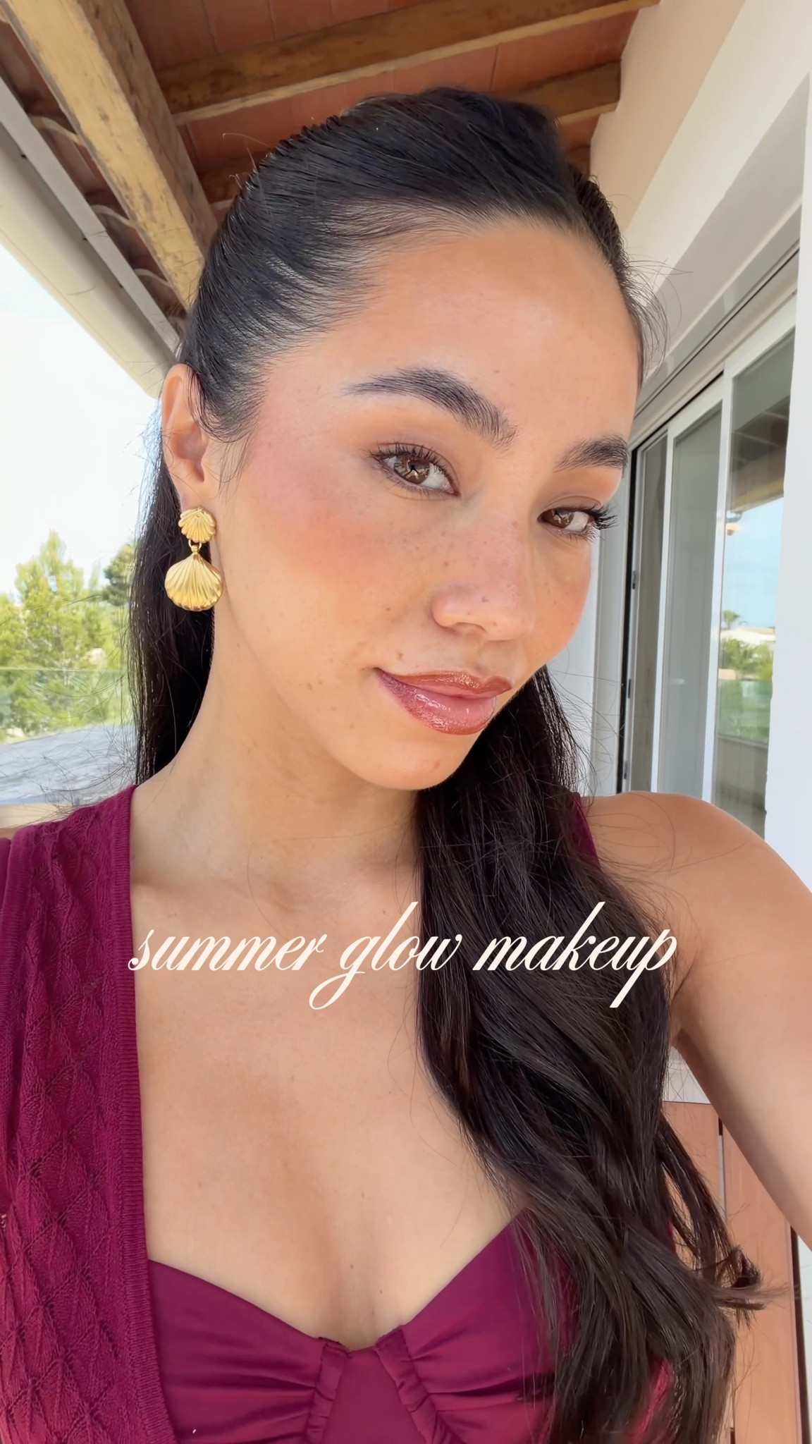Glowy summer makeup 🌺✨

Everything I used: 
@summerfridays eye patches 
@lancasterbeauty face spf 
@armanibeauty skin tint (shade M2)
@diorbeauty concealer 
@lysbeauty bronze & contour 
@yslbeauty liquid blush (shade 37)
@armanibeauty liquid eye shadow (25M sandalwood) 
@lancome lash idole mascara 
@hauslabs powder blush (moon fire) 
@charlotte tilbury setting spray 
@rarebeauty powder bronzer 
@hourglass highlighter (divine)  

Lips
@kyliecosmetics lip liner (cinnamon) 
@armanibeauty gloss (nude halo) 


#LTKsummer #LTKbeauty