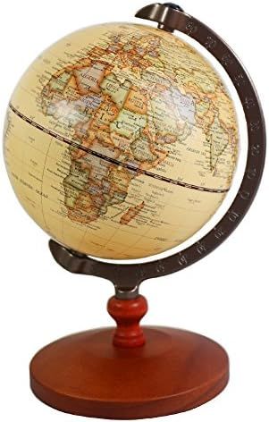 Vintage 5 inch Diameter Brown World Globe Antique Decorative Desktop Globe Rotating Earth Geograp... | Amazon (US)