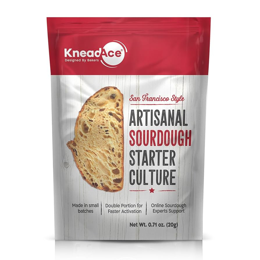 KneadAce Sourdough Starter Culture – Fast-Activating Natural Wild Yeast for Homemade Bread – ... | Amazon (US)