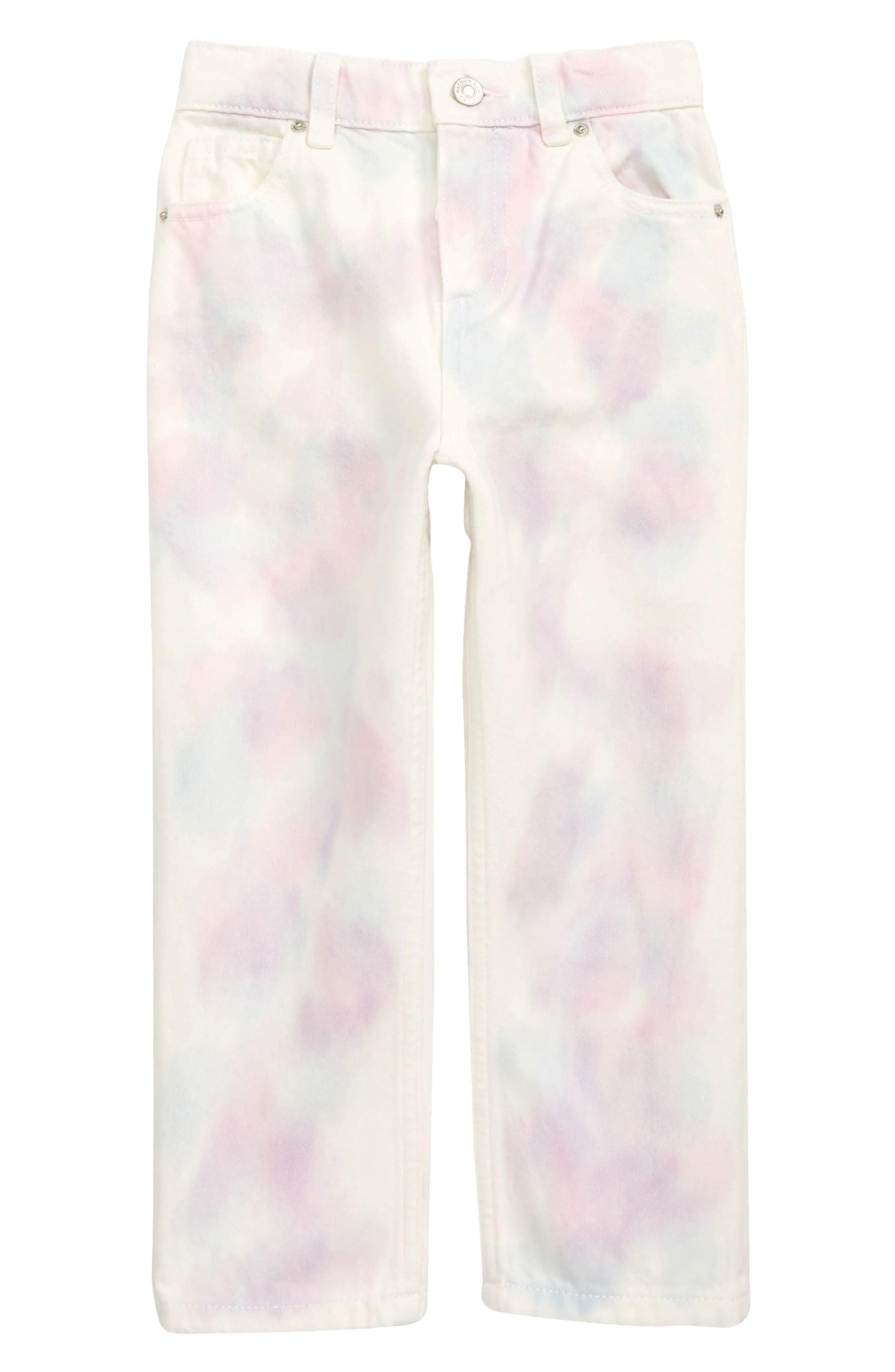 PacSun Kids' Tie Dye Relax Fit Jeans in Light Blue at Nordstrom, Size 8 | Nordstrom