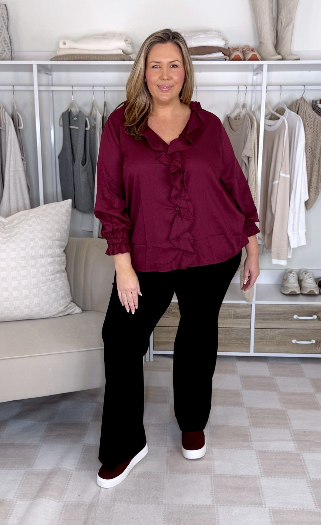 Wearing a 18 in both!

Plus size fashion, holiday outfit ideas, midsize fashion, everyday outfit ideas, mom style, lane Bryant haul, what to wear holidays

#LTKPlusSize #LTKMidsize #LTKOver40