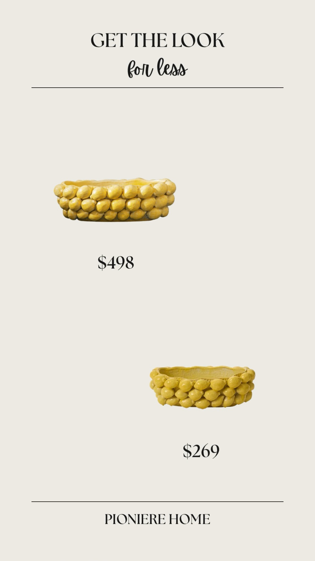 Get the look for less decorative lemon bowl. Citrus decor, decorative bowl, designer look for less, McGee & co dupe

#LTKSeasonal #LTKHome #LTKSaleAlert