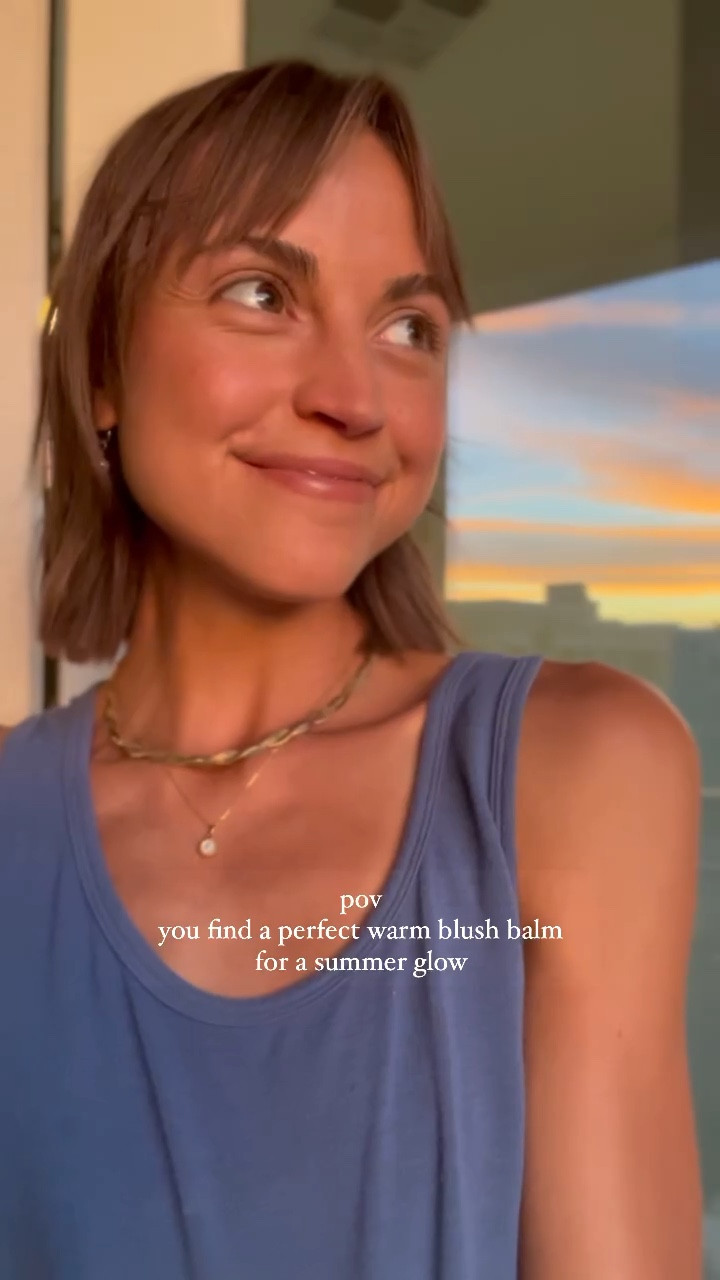 Natural, glowy, warm summer makeup and merit beauty Terracotta flush blush balm 

#LTKunder100 #LTKunder50 #LTKbeauty