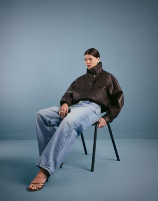 ASOS DESIGN high waisted barrel jean in pale vintage wash | ASOS (Global)