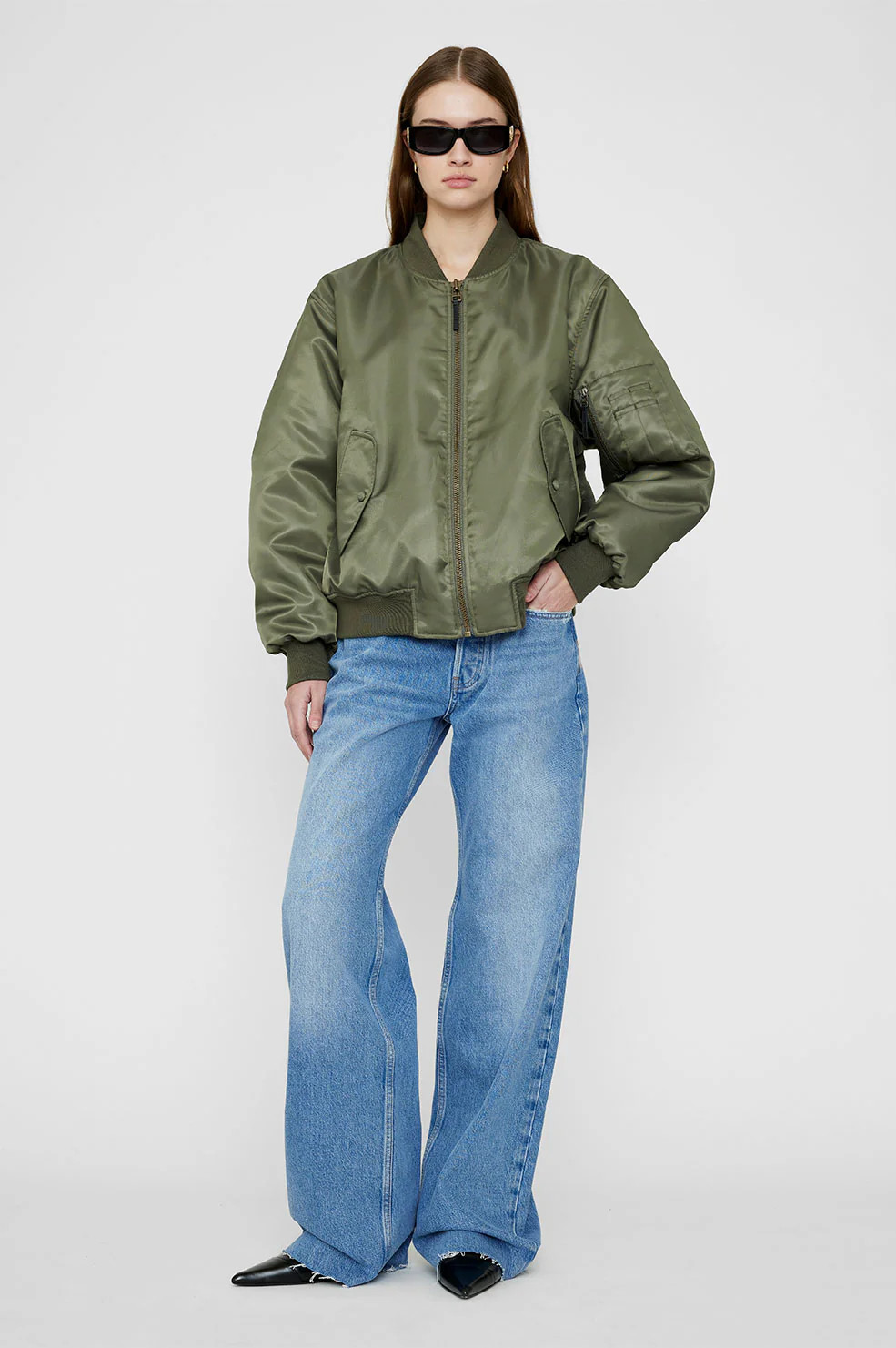 Leon Bomber - Army Green | Anine Bing