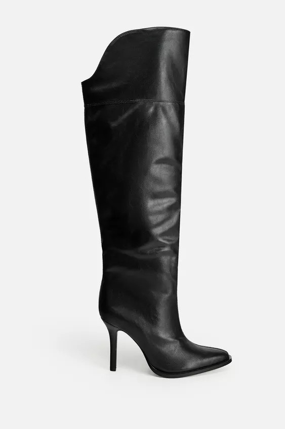 XL SHAFT LEATHER BOOTS 50TH ANNIVERSARY | Zara US