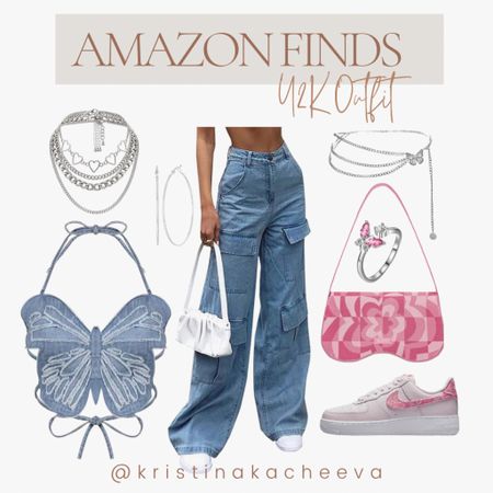 Y2K Outfit. All of the items are from Amazon! #style #y2k #outfit #y2koutfit #y2koutfits #amazonfinds #outfitinspo #fashion #outfits #outfitideas #cargo #croptop #nike #amazon #y2klook

#LTKunder100 #LTKunder50 #LTKFind