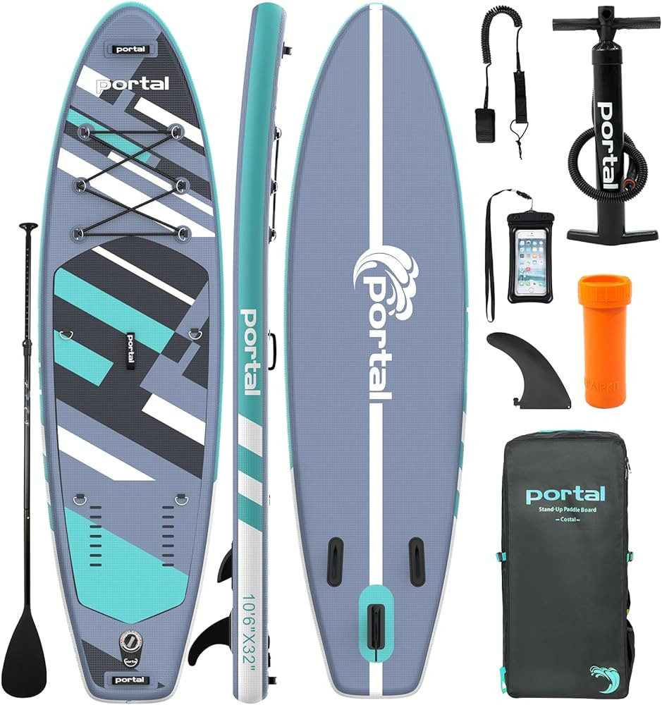PORTAL SUP Inflatable Paddle Board for Adults 10'6'' Stand Up Paddleboard,Non-Slip Deck Blow up P... | Amazon (US)